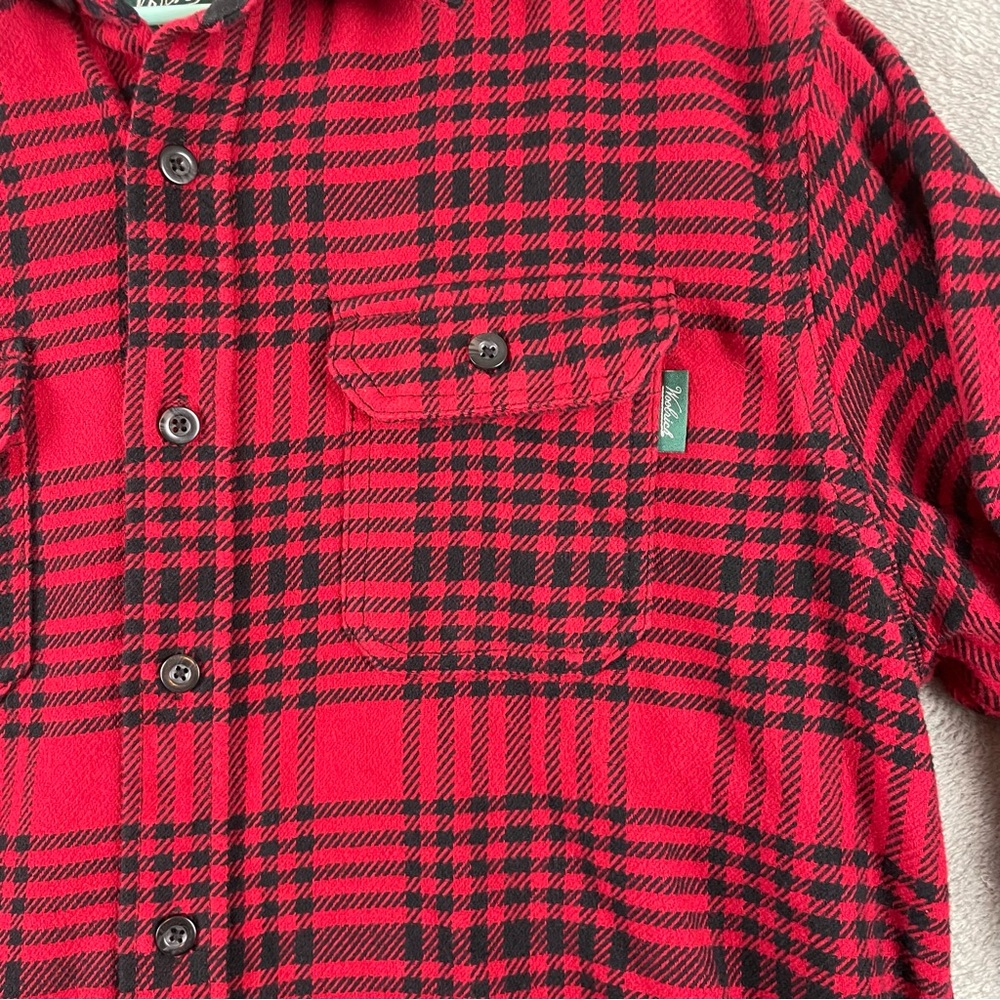 Woolrich Shacket Mens Xl Red Plaid Check Flannel … - image 6